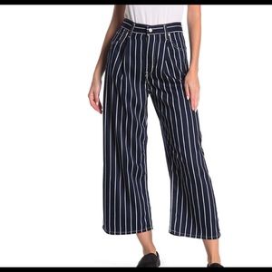 Levi’s Striped Ribcage Pleated Crop